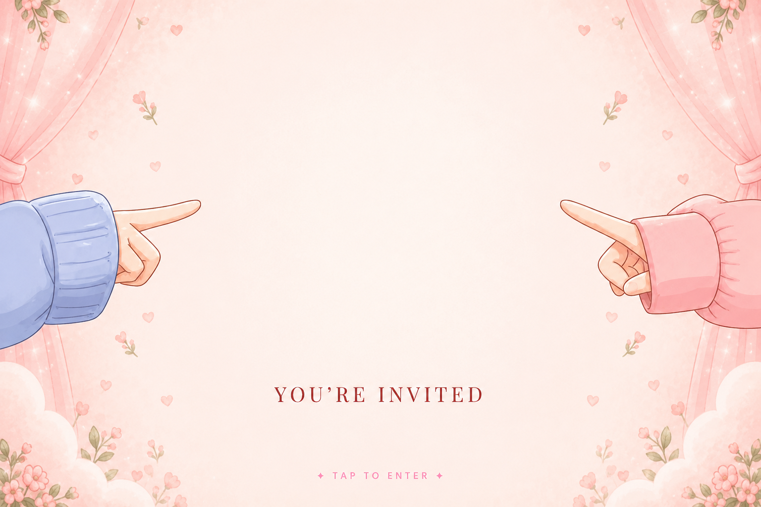 Digital wedding invitation website template 5 preview